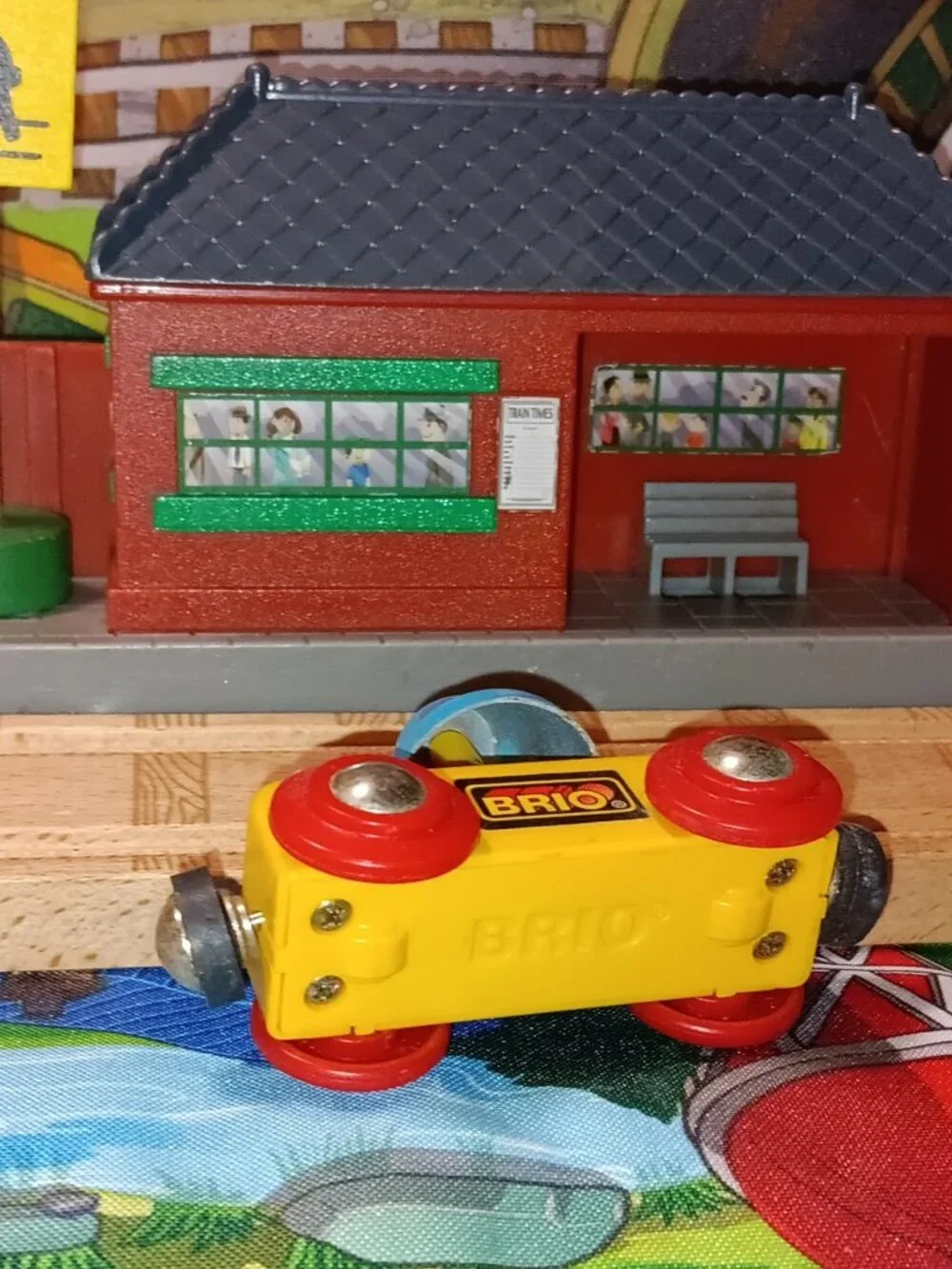 Brio Wooden Railway Train Track Engine Chiming-Bell Car